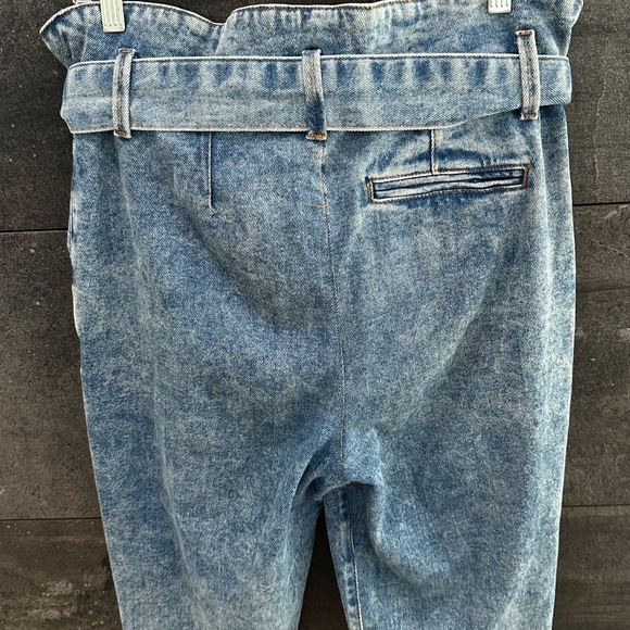 Sezane Austin Paper Bag High Waist Jeans Size 38 - Picture 13 of 13